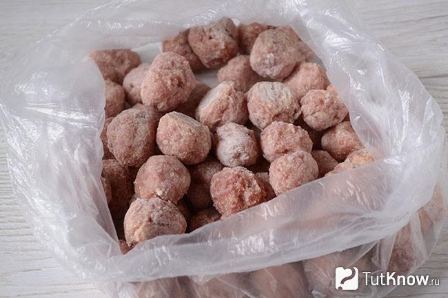 Замороженные фрикадельки