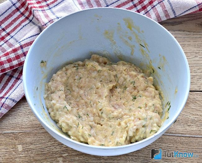 Основа для оладий из куриной грудки