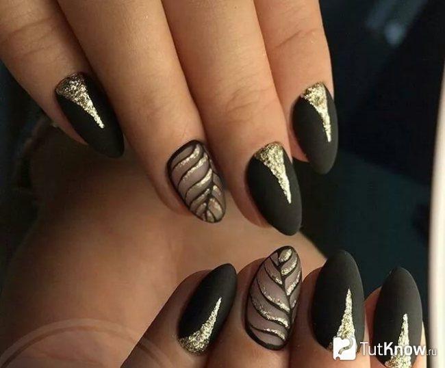Маникюр вуаль, сделанный при помощи стемпинга
