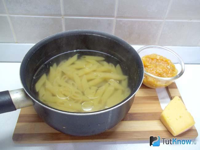 Макароны отварены