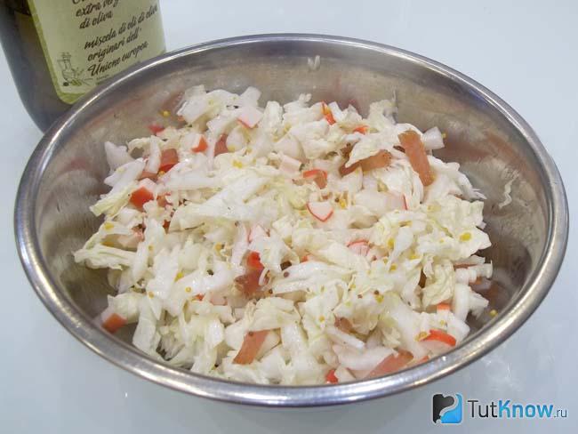 Продукты перемешаны