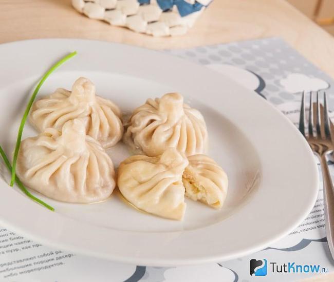 Хинкали с сыром Качокавалло