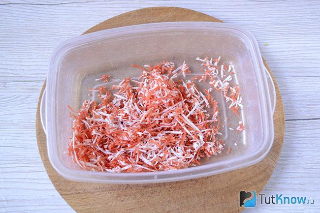 Измельченные крабовые палочки