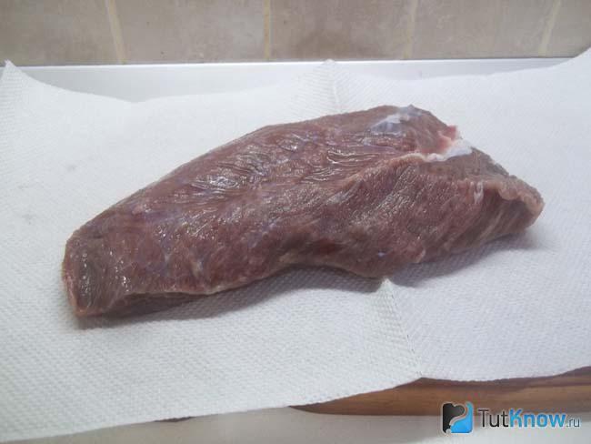 Мясо вымыто от соли