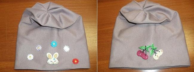 Две красивые шапки