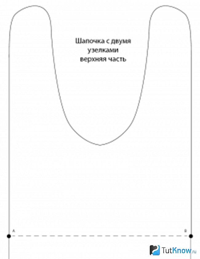 Схема для пошива шапки из футболки