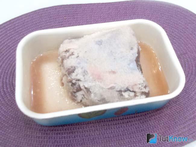 Мясо просолено