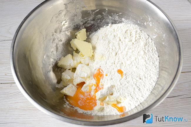 Ингредиенты для песочного печенья