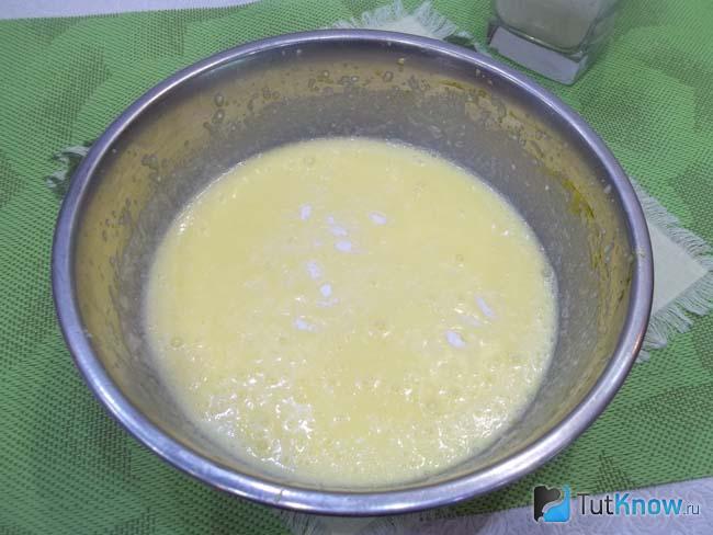 Продукты взбиты миксером