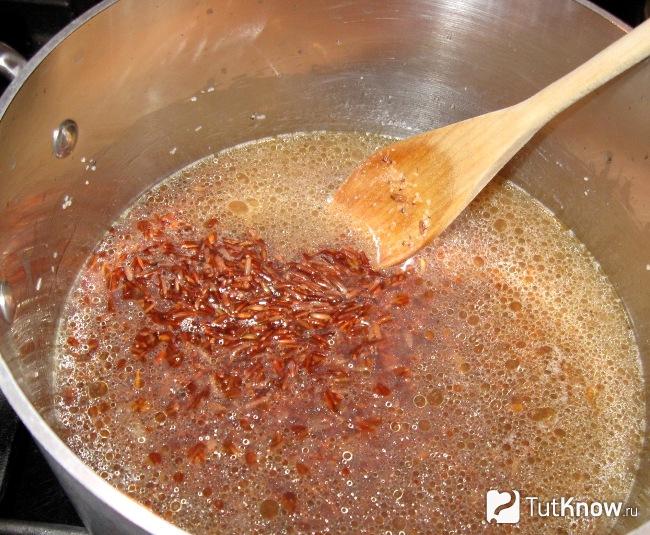Приготовление красного риса
