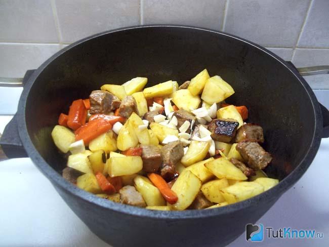 К продуктам добавлен чеснок