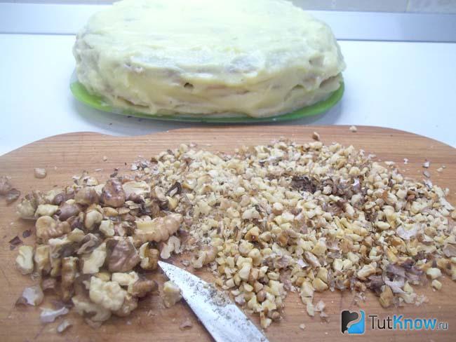 Орешки измельчены