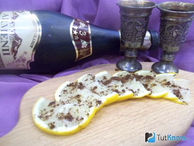 Готовая закуска Николашка из лимона с кофе