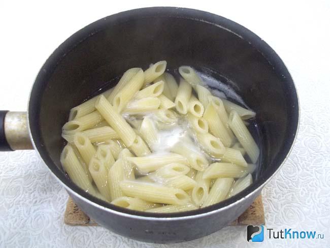 Макароны отварены