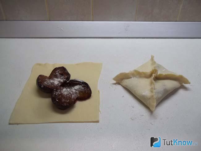 Края теста склеены