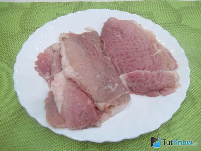 Мясо отбито с двух сторон
