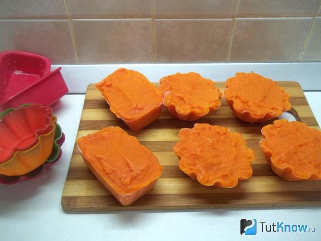 Готовое замороженное пюре из тыквы