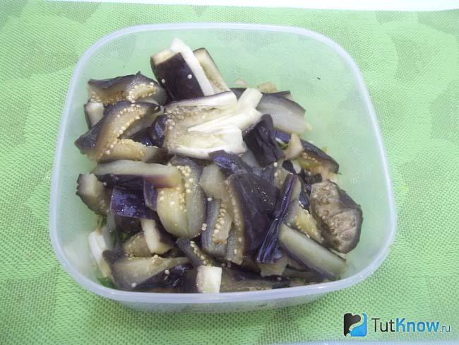 К продуктам добавлены баклажаны