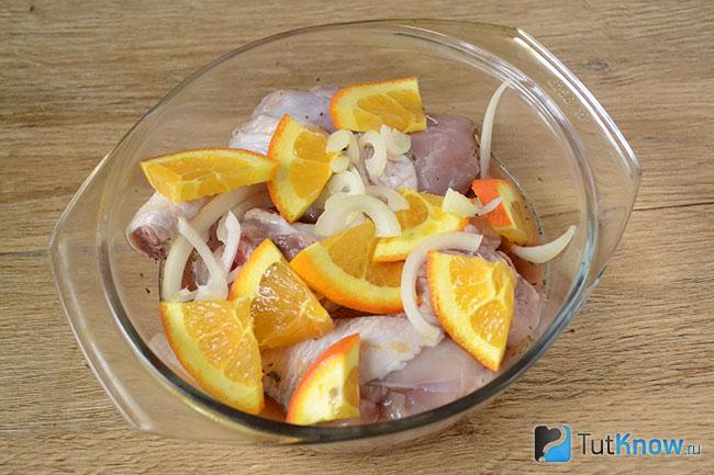 Мясо в апельсиновом маринаде