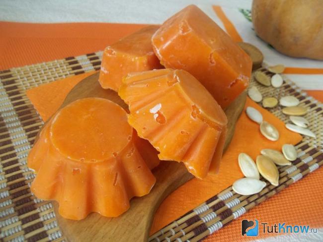 Готовое замороженное пюре из тыквы