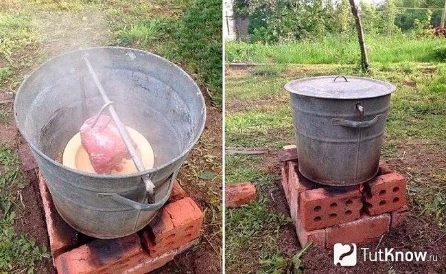 Коптильня своими руками в деле