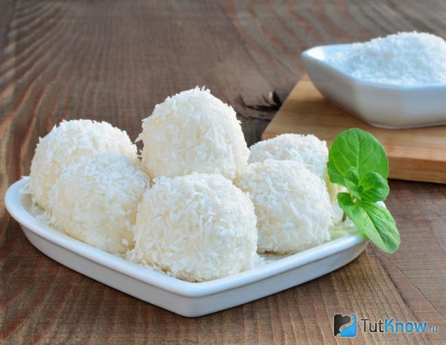 Конфеты из кокосовой стружки