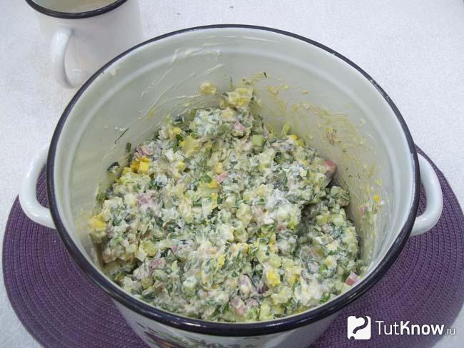 Продукты перемешаны