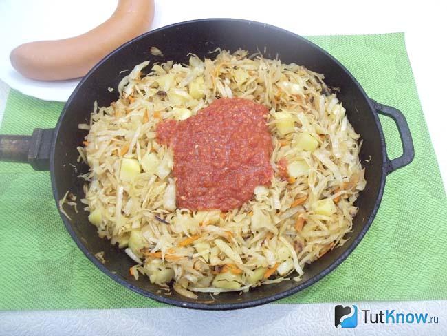 К продуктам добавлен томат