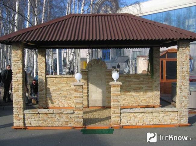 Беседка в восточном стиле