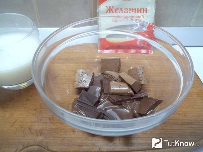 Шоколад растоплен