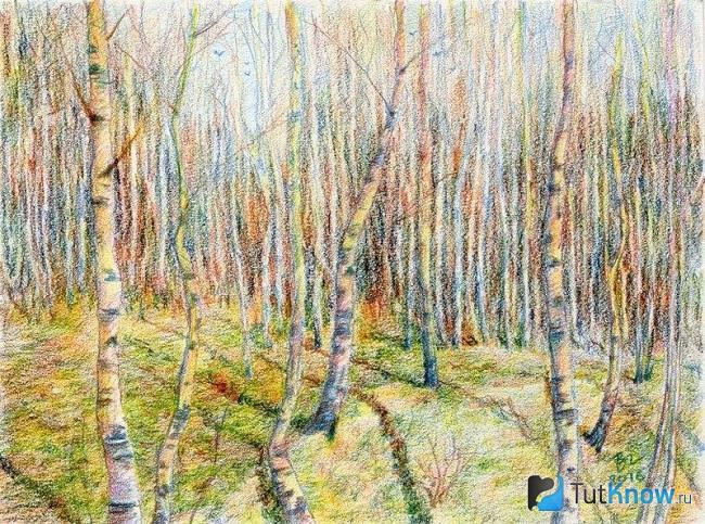 Рисуем весну красками