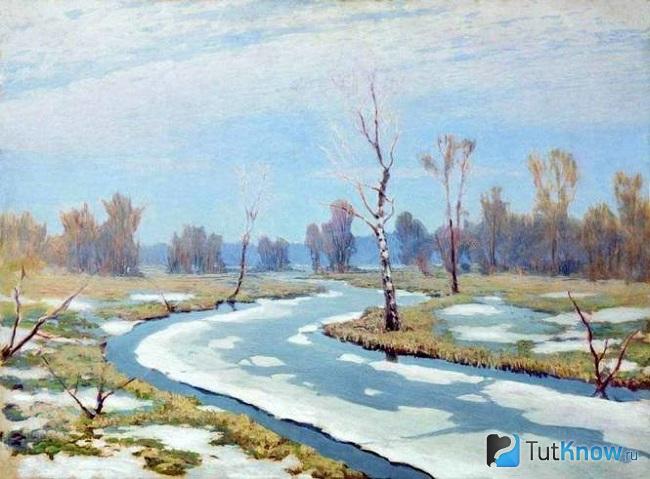 Рисуем весну красками