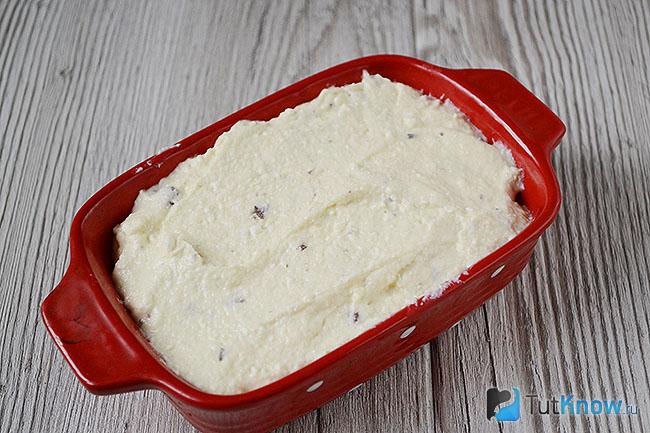 Тесто для творожной запеканки в форме для запекания
