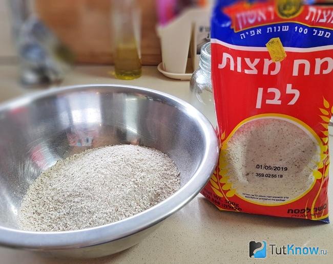 Мацовая мука в упаковке
