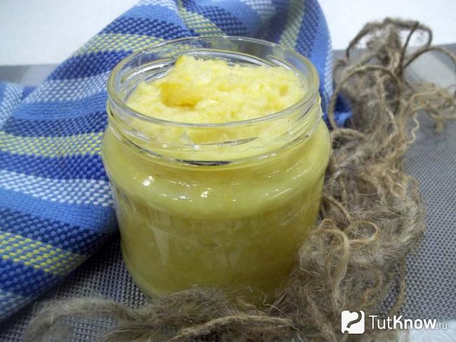 Готовая заготовка от простуды из имбиря, лимона и меда