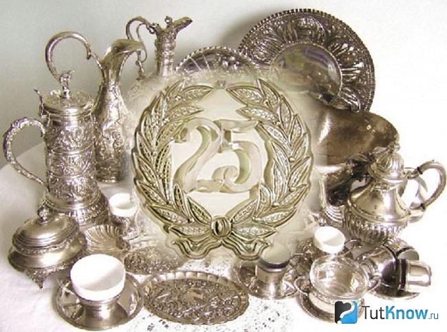 Символика к серебренной свадьбе