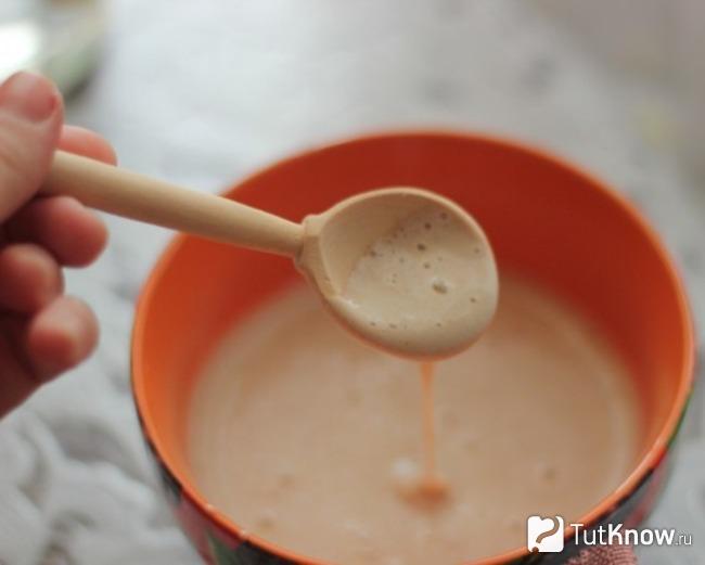 Маска из ржаной муки