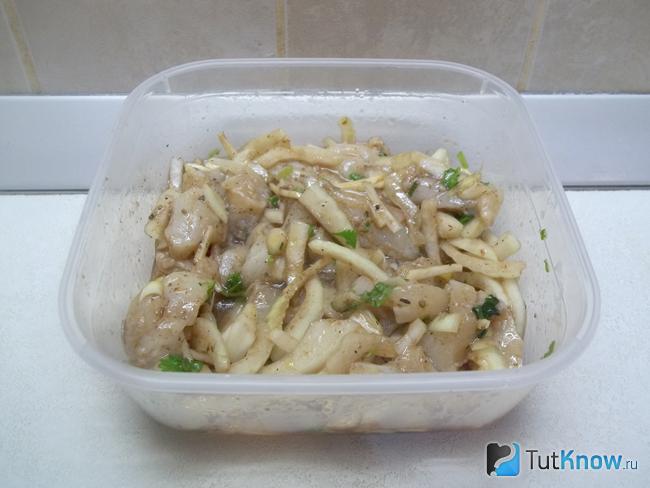 Продукты перемшаны