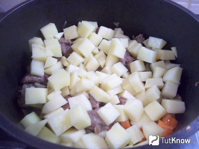 К продуктам добавлен картофель