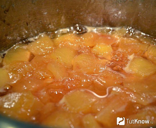 Приготовление варенья из айвы