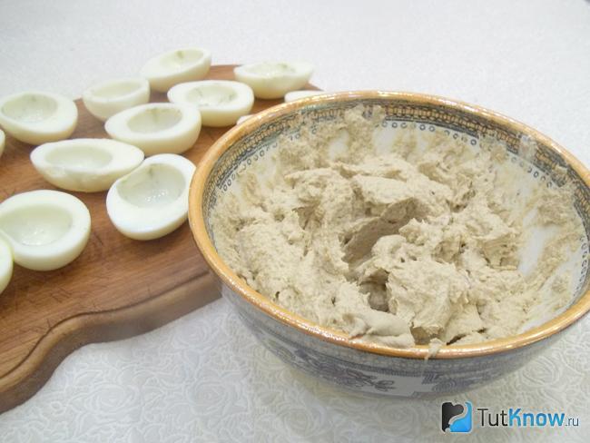 Продукты измельчены блендером