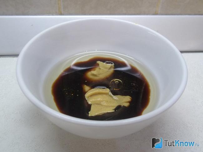 Продукты соединены для соуса