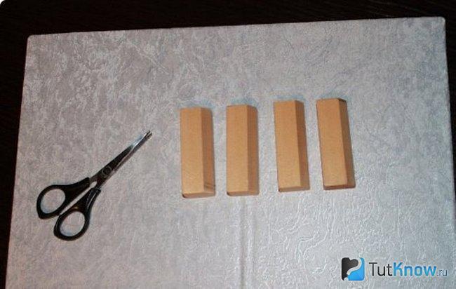 Ножки для сундука из коробки