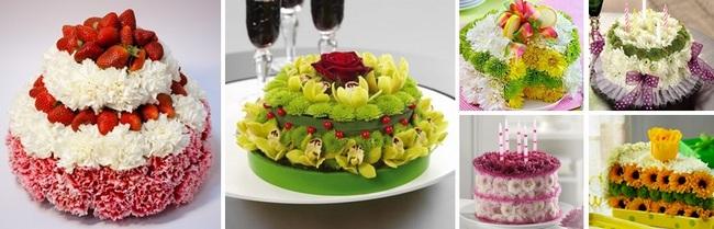 Торты из цветов на любой вкус
