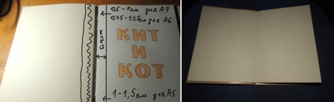 Совмещение листов книжки-малышки с обложкой