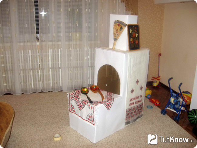 Заготовки из картона для печи