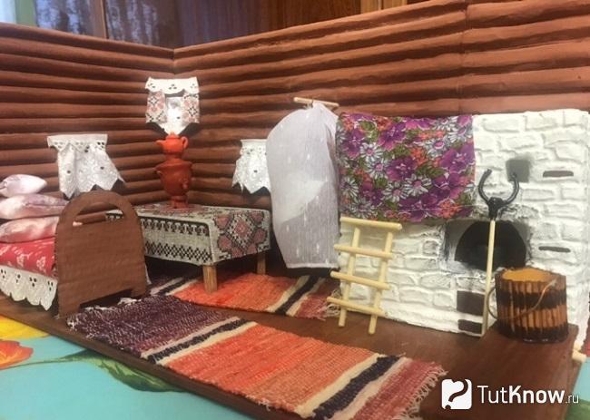 Макет русской избы своими руками