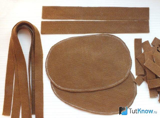 Заготовки из кожи для корзины