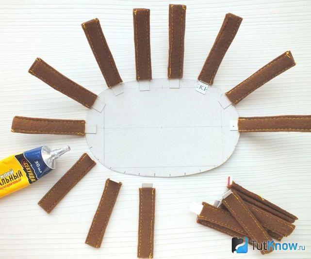 Заготовки из кожи для корзины