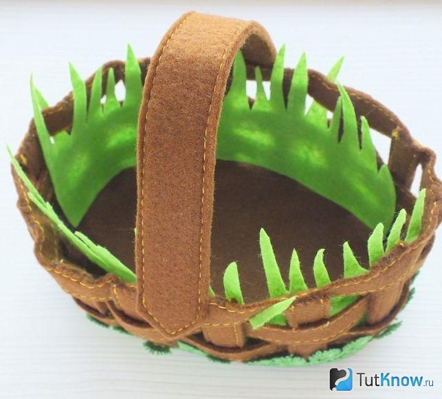 Корзинка своими руками из кожи
